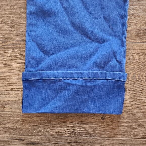 NYDJ Bright Blue Dayla Wide Cuff Capri Jeans Size 10 - Picture 9 of 14